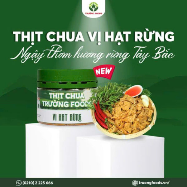 thịt chua vị hạt rừng